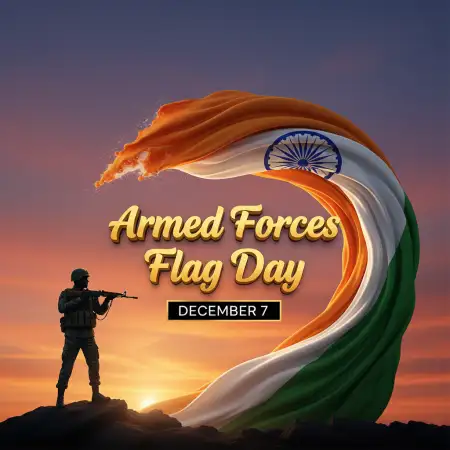 Free Armed Forces Flag Day Charity Support Poster Background Download