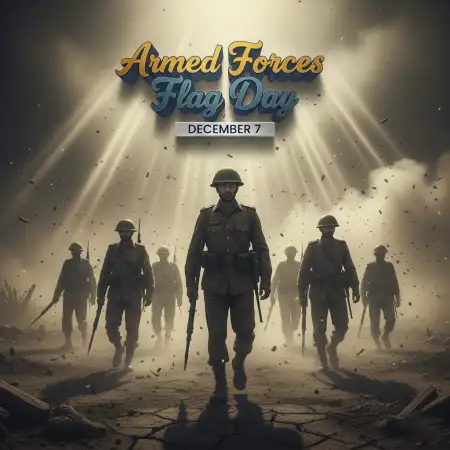 Free Armed Forces Flag Day Creative Poster Hd Background Download