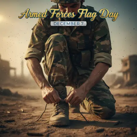 Free Armed Forces Flag Day Digital Banner Template Background Download
