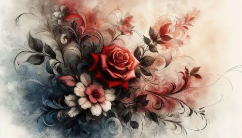 artistic rose flower background for book covers