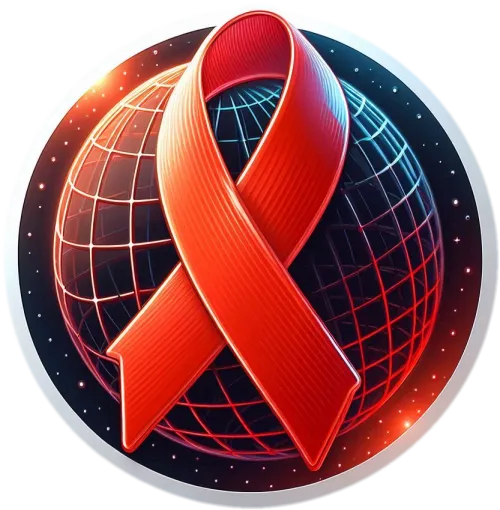 artistic world aids day png illustration