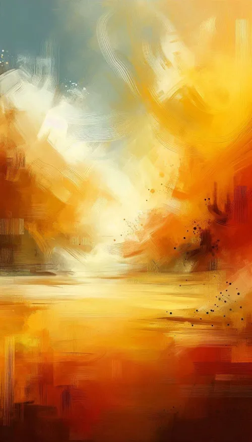 artistic yellow orange background with brush strokes for paintings