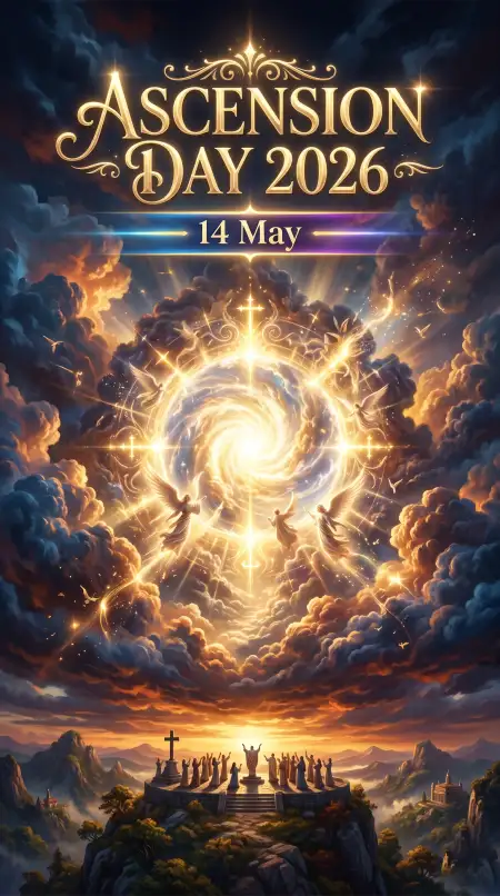 Ascension Day 2026 Aesthetic Wallpaper - Free Ascension Day 2026 Wishes Download