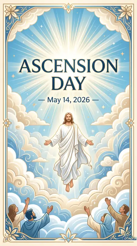 Ascension Day 2026 Celebration Clipart - Free Ascension Day 2026 Wishes Download