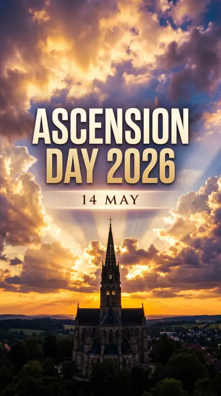 Ascension Day 2026 Flyer Template - Free Ascension Day 2026 Wishes Download
