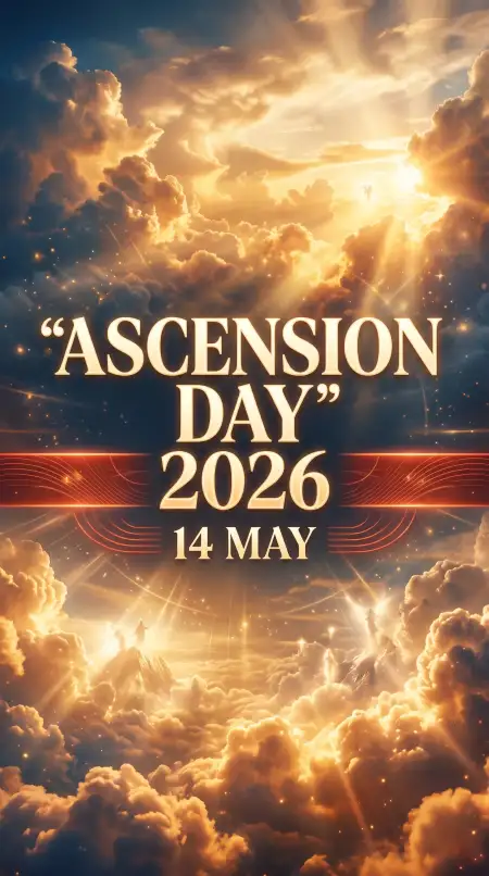 Ascension Day 2026 Poster Background - Free Ascension Day 2026 Wishes Download