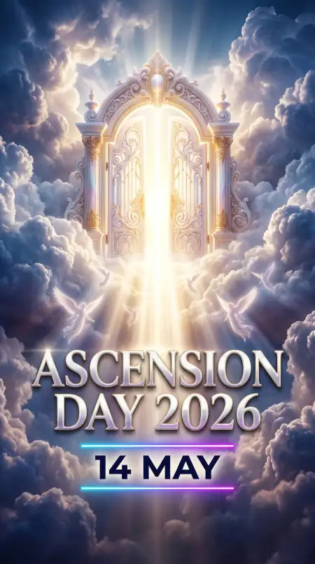 Ascension Day 2026 Poster Ideas - Free Ascension Day 2026 Wishes Download