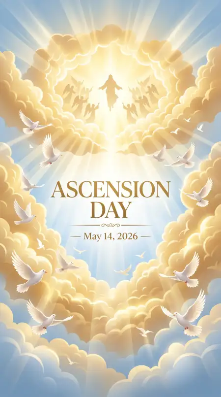 Ascension Day 2026 Premium Vector Art - Free Ascension Day 2026 Wishes Download