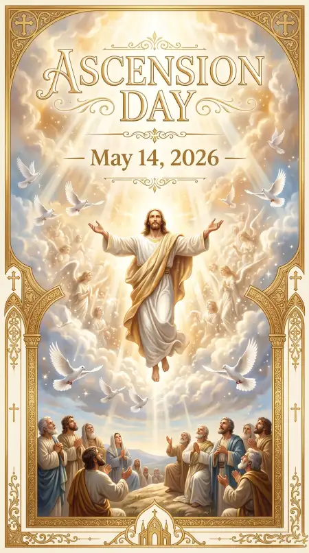 Ascension Day 2026 Transparent Png - Free Ascension Day 2026 Wishes Download