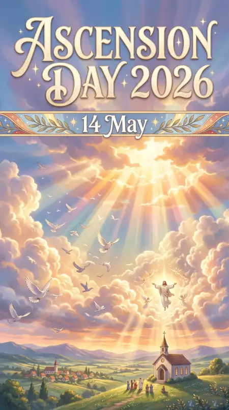 Ascension Day 2026 Worship Social Banner - Free Ascension Day 2026 Wishes Download