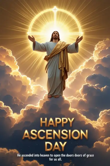 Ascension Day Greeting Card Download - Free Related Card Image
