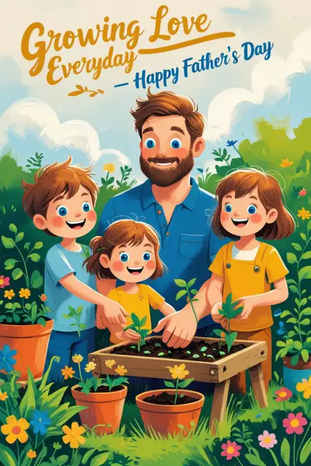 Fathers Day Cartoon Background Full HD - Free Fathers Day Background Hd Download