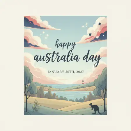 Australia Day Creative Illustration - Free Happy Australia Day Download