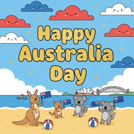 Australia Day Poster For School - Free Happy Australia Day Download