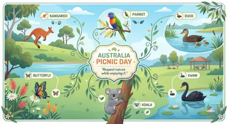 Australia Picnic Day 2026 Banner Template - Free Australia Picnic Day 2026 Download