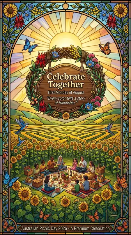 Australia Picnic Day 2026 Decorative Banner - Free Australia Picnic Day 2026 Download