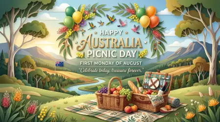 Australia Picnic Day 2026 Free Png Images Download - Free Australia Picnic Day 2026 Download