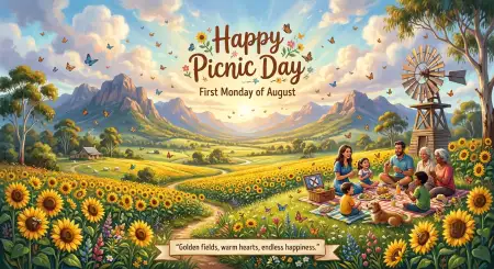Australia Picnic Day 2026 Landscape Illustration - Free Australia Picnic Day 2026 Download