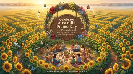 Australia Picnic Day 2026 Outdoor Lifestyle Illustration - Free Australia Picnic Day 2026 Download