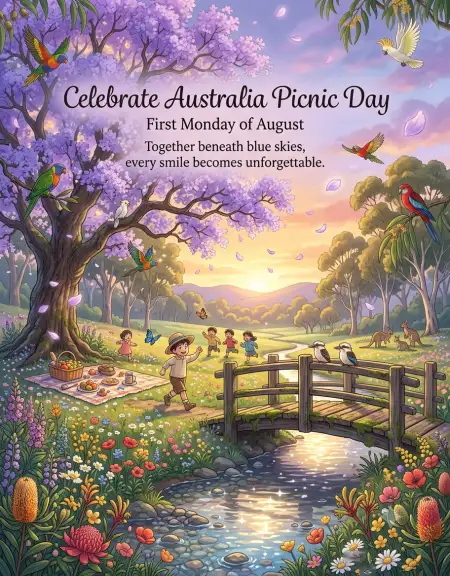 Australia Picnic Day 2026 Picnic Celebration Banner - Free Australia Picnic Day 2026 Download