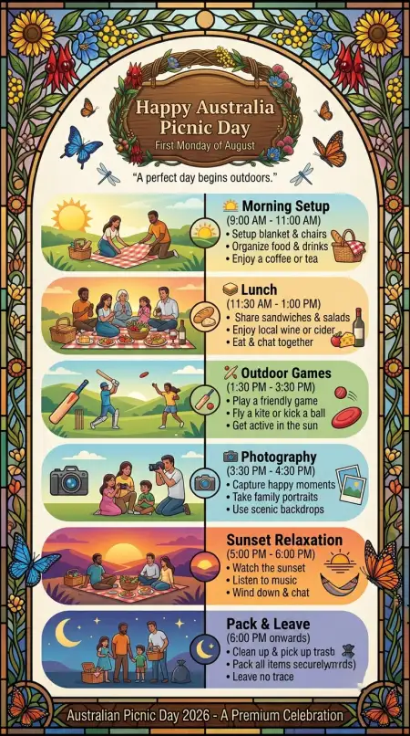 Australia Picnic Day 2026 Printable Poster - Free Australia Picnic Day 2026 Download