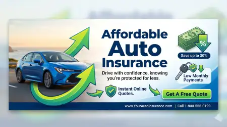 Auto Insurance Banner Design For Us Customers - Free Auto Insurance Creatives Download