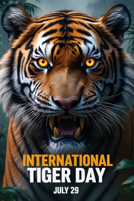 Awareness Image On Tiger Extinction - Free International Tiger Day Download