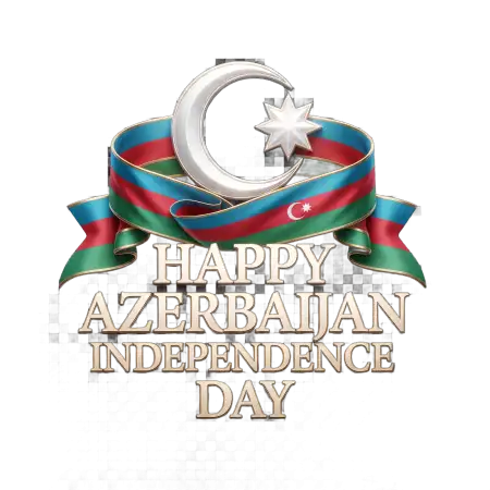 azerbaijan independence day 2026 3d text png - Azerbaijan Independence Day 2026