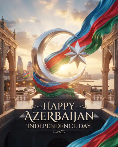 azerbaijan independence day 2026 facebook greeting