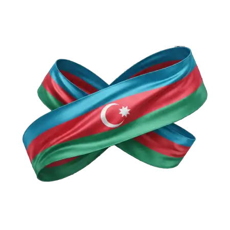 azerbaijan independence day 2026 flag ribbon png
