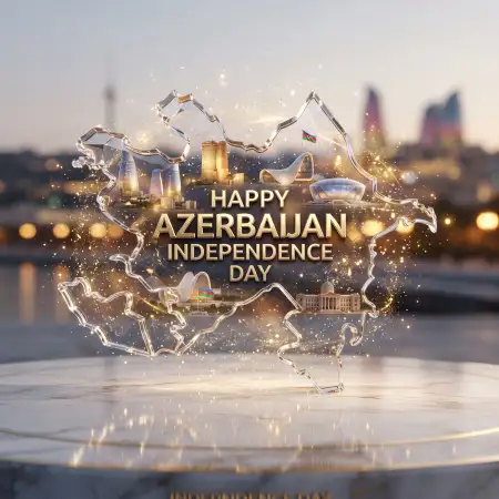 azerbaijan independence day 2026 golden fireworks background - Azerbaijan Independence Day 2026