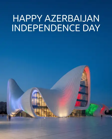 azerbaijan independence day 2026 heydar aliyev center design - Azerbaijan Independence Day 2026