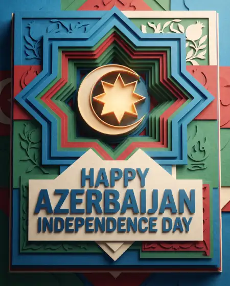 azerbaijan independence day 2026 national unity poster - Azerbaijan Independence Day 2026