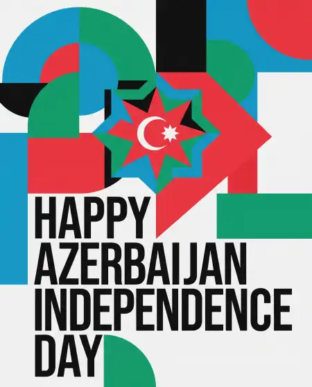 azerbaijan independence day 2026 trending poster design - Azerbaijan Independence Day 2026