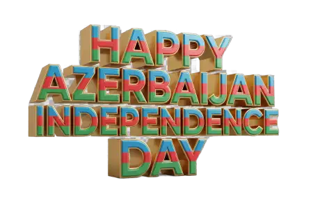 azerbaijan independence day 2026 typography png - Azerbaijan Independence Day 2026