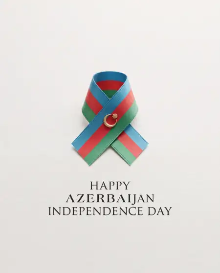 azerbaijan independence day 2026 waving flag 3d background - Azerbaijan Independence Day 2026