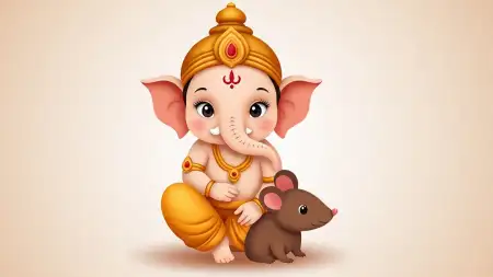 Baby Ganesha Cushion Cover Photo - Free Ganesh Download