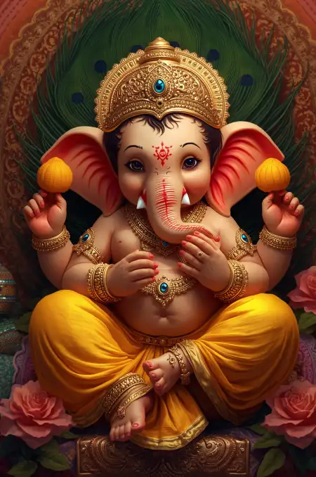 Baby Ganesha Cute Pictures Free - Free Ganesh Download