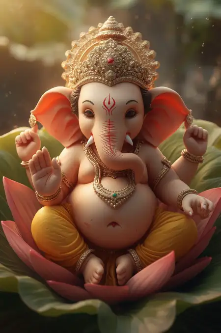 Baby Ganesha God Wallpaper For IPhone - Free Wallpaper Download
