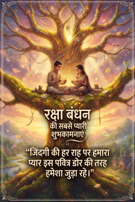 Free Bade Bhai Ke Liye Raksha Bandhan Wishes Image Download