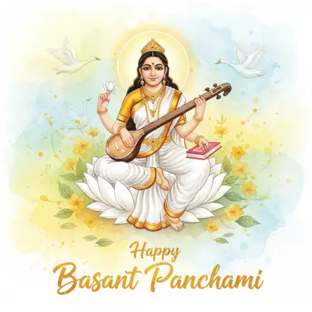 Free Basant Panchami Banner Realistic Image Background Download