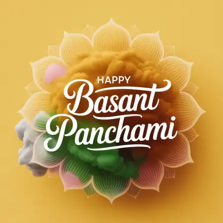 basant panchami banner vector