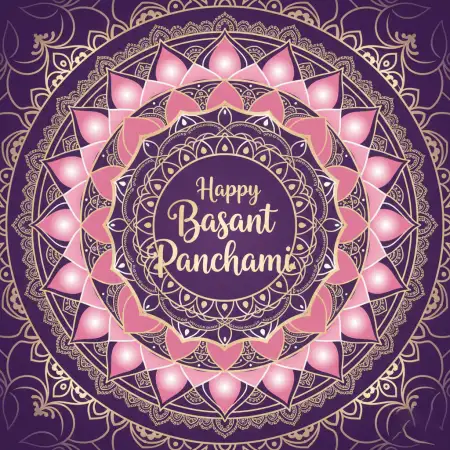 Basant Panchami Social Media Post Typography - Free Basant Panchami Social Media Post Download