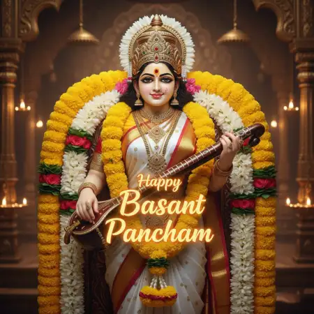 Basant Panchami Wishes Devotional Messages - Free Happy Basant Panchami Wishes Download
