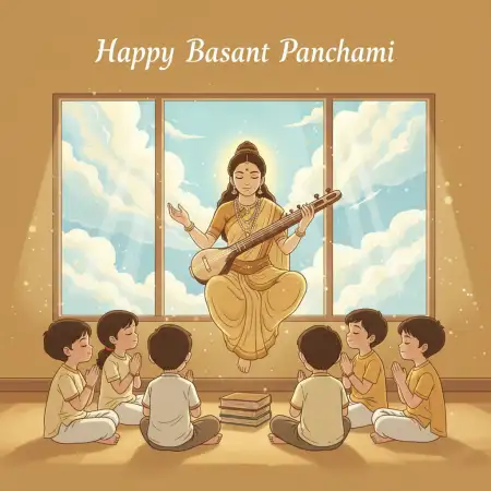 Basant Panchami Wishes For Learning - Free Happy Basant Panchami Wishes Download