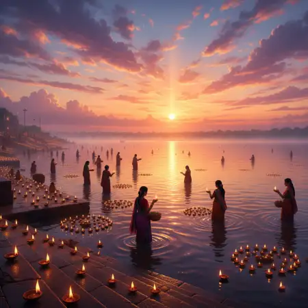 Free Beautiful Chhath Puja Wallpaper Background For Greeting Card Background Download