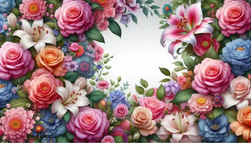 beautiful flower background for powerpoint