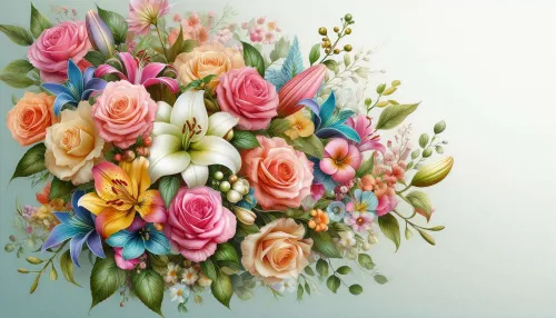 beautiful flower background for spring theme