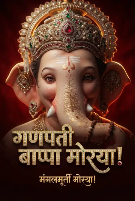 Beautiful Ganesh Chaturthi Wishes In Marathi