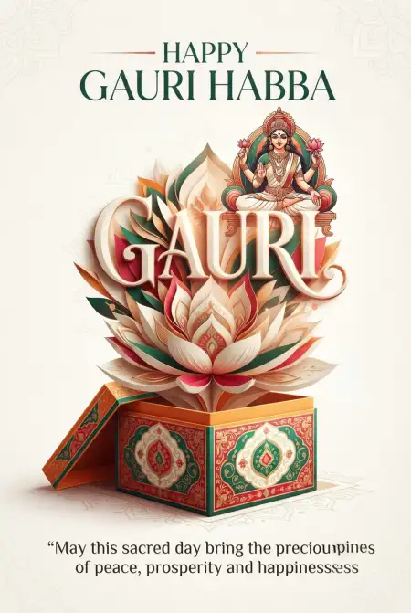 beautiful gauri habba wishes 2026 - Happy Gauri Habba Wishes 2026